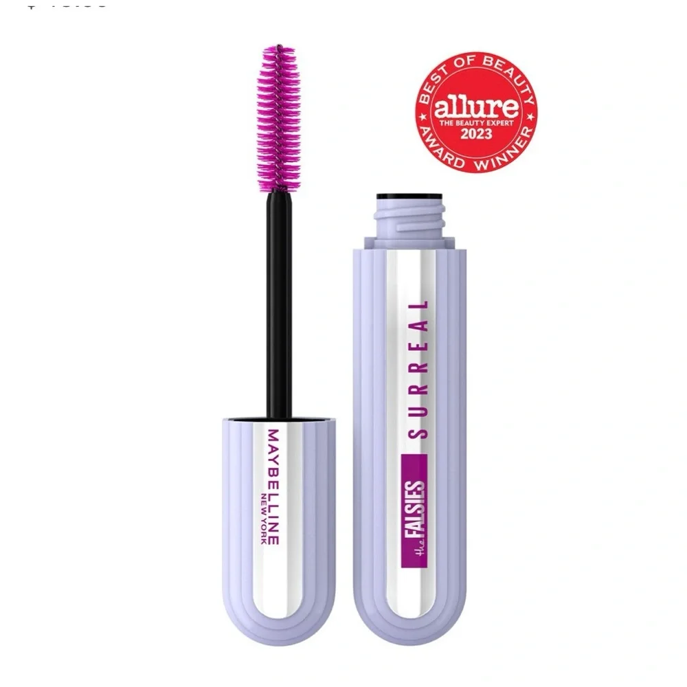 Lot of 3 - Maybelline Falsies SURREAL Washable Extensions Mascara-Blackest-Black